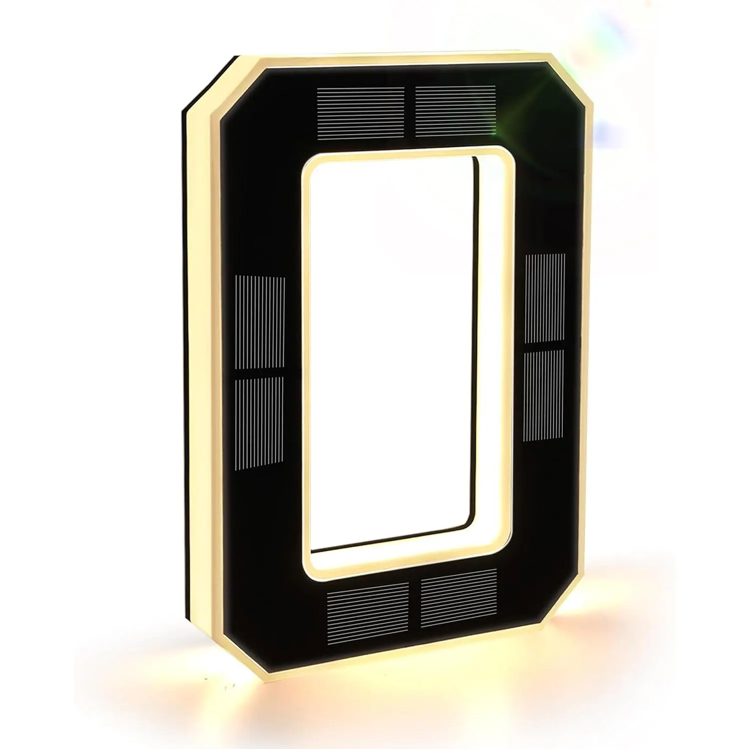 9 Inch Solar Lighted House Numbers for Outside, Light Up Waterproof LED Address Numbers Signs for Houses, Large Personalized Illuminated Exterior Modern House Numbers Light (0-Black, 9IN),summervibes
