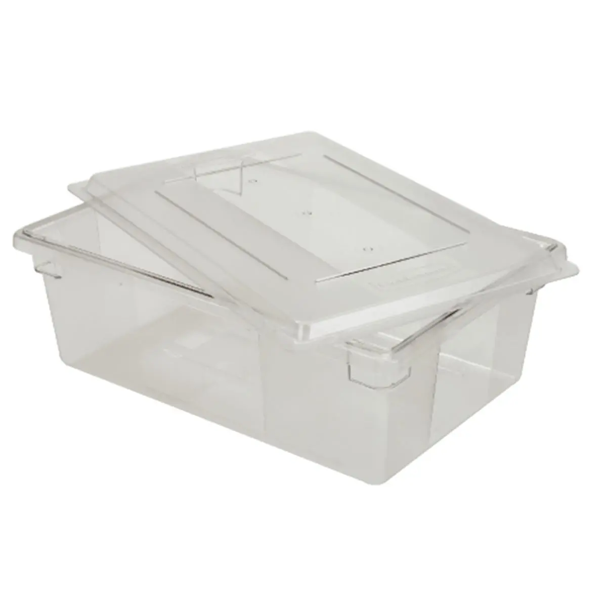 Rubbermaid Commercial Products RCP 3300 CLE 12.5 Gallon Food & Tote Box- Clear 9 Inches Deep
