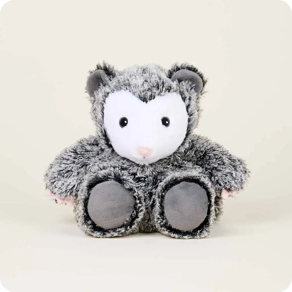 Opossum Warmies - Microwavable Plush Toy Scented with Real French Lavender for Soothing Warmth & Comfort 13.5"x7"x9"