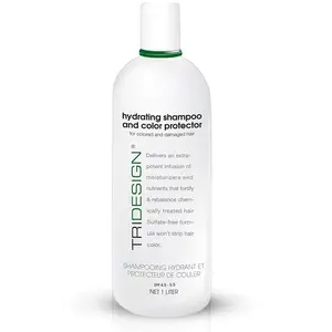 TRI Design Hydrating Shampoo for Color Treated Hair, Sulfate and Paraben Free Color Care Treatment, Concentrated Hair Color Shampoo, Gently Cleanses -33.8 Fluid Ounce