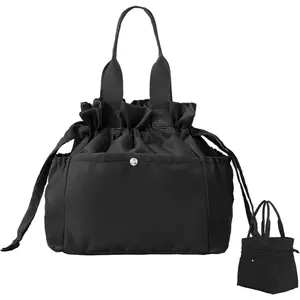 Lunch Bag for Women  Drawstring Insulated Lunch Box Stain-Resistant Large Cinch Closure Lunch Bags for Work Office