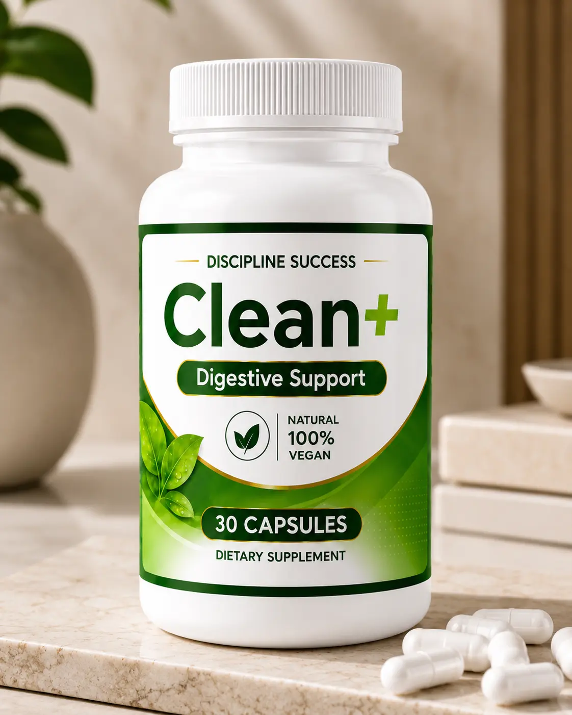 15 Day Cleanse Detox Supplement - Natural Colon & Digestive Support | Vegan, Non-GMO, Gentle Herbal Cleanser with Aloe & Probiotics - Discipline Success