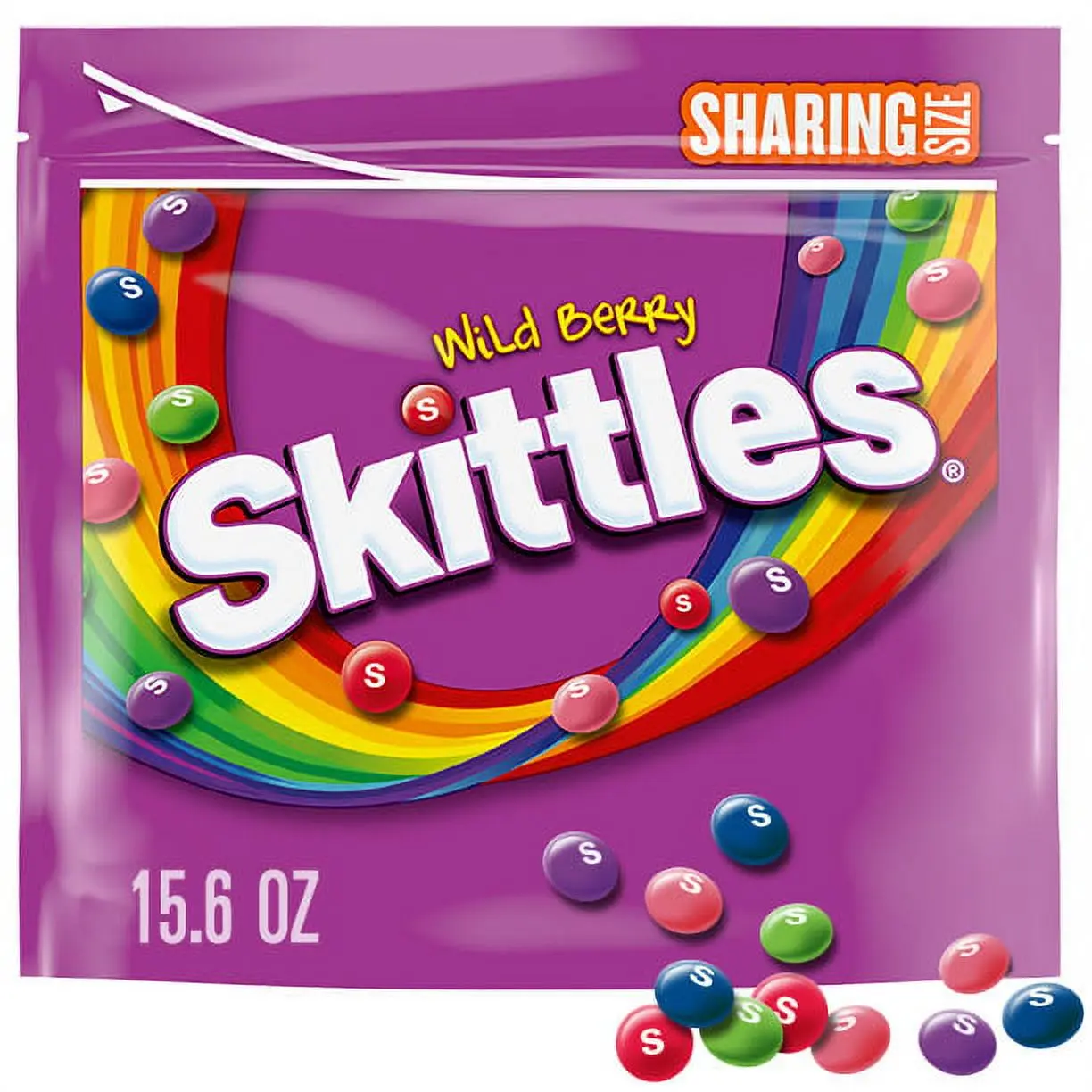 Skittles Wild Berry Chewy Candy, Sharing Size - 15.6 Ounce - Snack Sweet