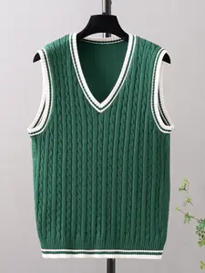 Men’s V‑Neck Sleeveless Knit Vest/Gilet — New Casual Style, Affordable Men’s Item, Valentine’s Day Gift for Him, Men’s Sports Shirt