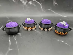 Halloween Cauldron Fidget Clicker | 3D Printed Witch Potion Toy | Spooky Sensory Keychain | Stress Relief Fidget Toy | Halloween Party Favor Gift | Witchy Fidget Spinner | Gothic Desk Toy Anxiety Relief