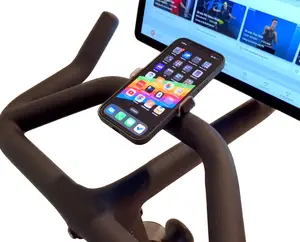 Universal Phone Holder for Peloton & Exercise Bikes - 360 Rotation, One-Hand Operation