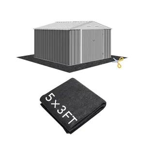 Must-have! 5 x 3 ft Outdoor Storage Shed Mat, Waterproof Floor Mat, Non-Slip & Non-Scratch Protective Mat for Garden Sheds, 5X3 Feet, Felt Top, Shed Flooring, Waterproof Base