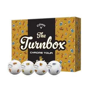 Callaway Golf Chrome Tour Turnbox Golf Balls in White Callaway Golf Chrome Tour Turnbox Golf Balls in White