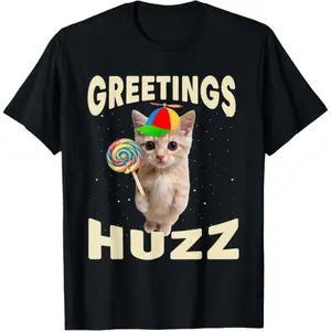 Greetings Huzz Funny Gen Z Gen Alpha Slang Meme T-Shirt Daily T-Shirt Women Kids Girls T-Shirt