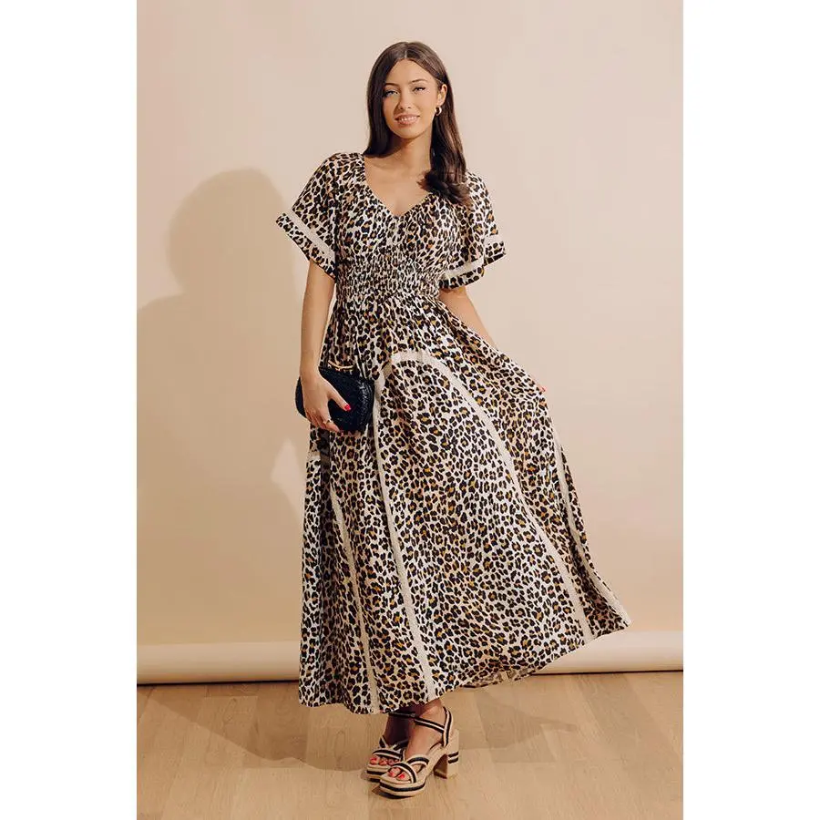 Sassy Statement Leopard Maxi Dress