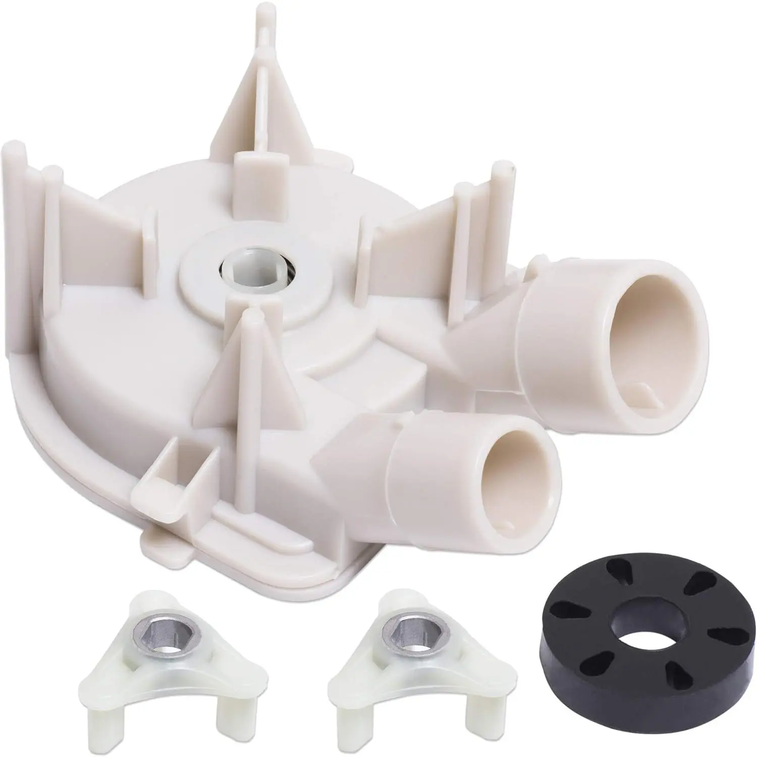 3363394 Washer Drain Pump & 285753A Core  Coupling Kit - Compatible with Whirlpool Kenmore Washers - Replaces 3352492 3348215 3348014 3348015 WP3363394