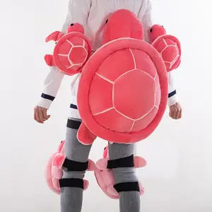 1 hip pad 2 knee pads Pink Turtle plush protective gear set for skiing and skating to prevent falls Adult Children Ski Equipment Snowboard Protection Ski Snowboard Hip Protection Cute Cartoon Hip Knee Pad 1pc Outdoor Sports Knee Albow Hip Protection