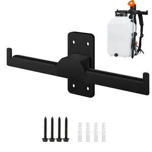 Backpack Blower Sprayer Rack Wall Mount, Heavy Duty Chainsaw Holder Backpack Leaf Blower Hanger, Garden Power Tool Holder Organizer Hooks for Garage Wall,  Tool Storage Organizer for Grass Trimmer, Leaf Blower Trailer, Backpack Storage Tactical Gear Stand