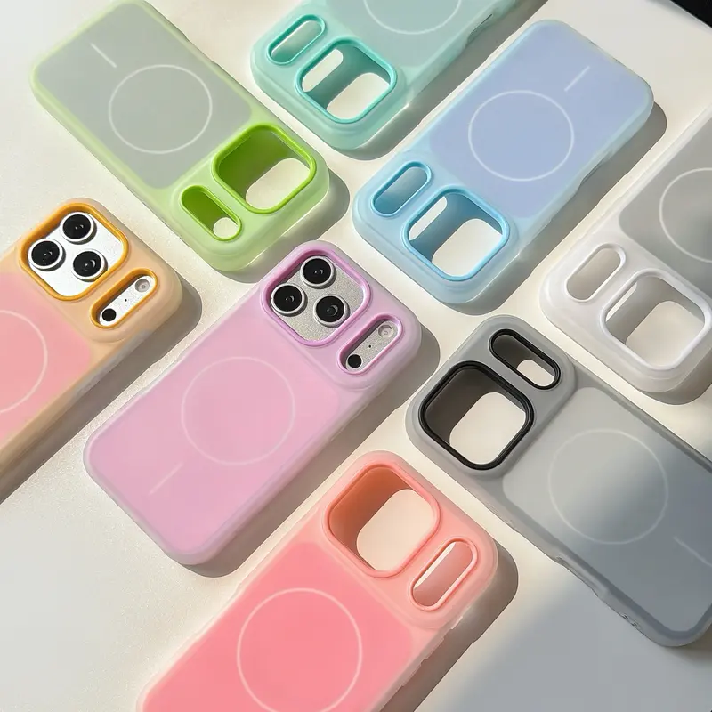 HISTORYOO MagSafe Compatible Silicone+PC Back Cover Phone Case for iPhone 17 Pro Max/Air,16 Pro,15,14 Plus,13,12,11 Pro - 2-in-1 Dual Layer Soft Matte Silicone+Polycarbonate, Weak Magnetic, Frost Shockproof Bumper, Wireless Charging Protection Accessory