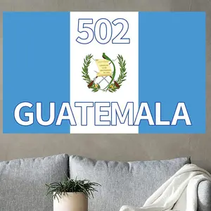 Guatemala Flag - Canvas Header and Double Stitched - Guatemalan Country Flags Polyester with Brass Grommets 3 X 5 Ft