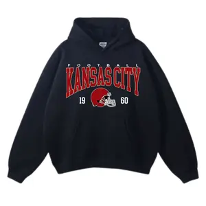 Vintage Kansas City Football Crewneck Hoodie, Kansas City Team Pullover Hoodie, Vintage Chief Hoodie, Chief Fan Apparel, Kansas City Fan Pullover, Kansas City Football Merch, Kansas City Football Long sleeve Hoodie 5