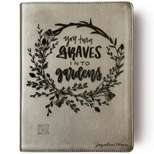 Personalized NLT Every Woman's Bible - Gold - You Turn Graves Into Gardens - Hand Lettered and Engraved