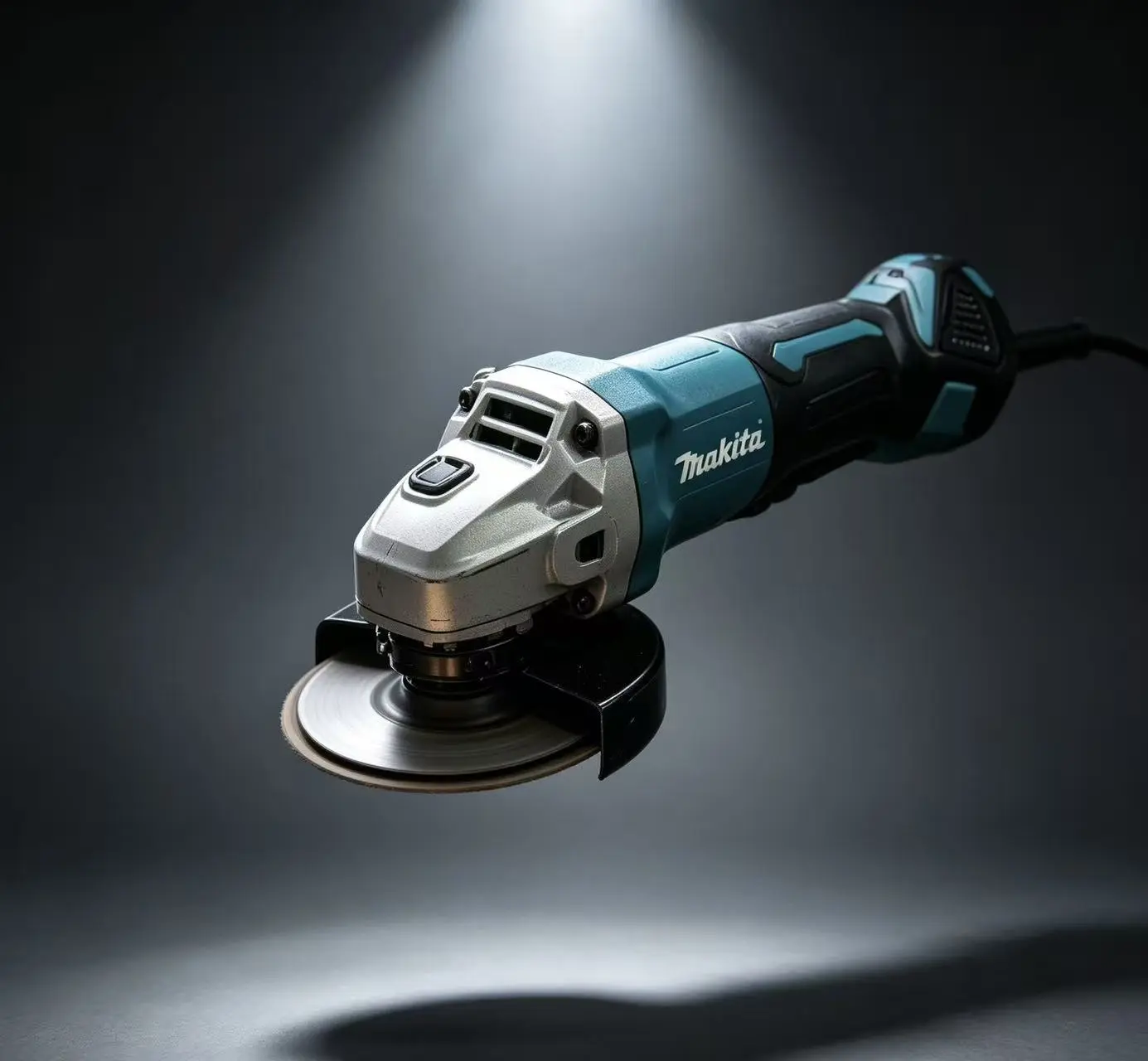Makita DGA404 18V LXT Cordless Brushless Angle Grinder (125mm) - Grinding Machine with Rubber Grip, Ergo Handle, Overload Protection, Universal Wheels, Accessories Set (Compatible with All Makita 18V LXT Lithium Batteries for Professional Metal Work)