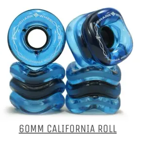 SHARK WHEEL 72MM, 78A SAPPHIRE CALIFORNIA ROLL skateboard wheel