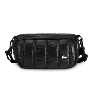 Uptown Black Puff Side Duffle Bag with Odor-Proof Technology & Protective Padding