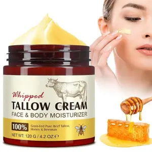1pcs/2pcs/3pcs Beef Tallow Honey Cream Deep Moisturizing Face Cream, Nourishing Facial Care for Hydration, Natural Ingredients for Radiant Skin, Deep Moisture Cream