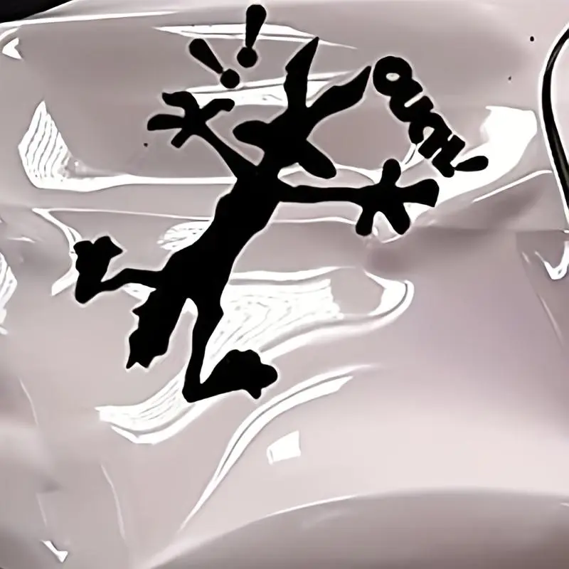 2026 New Reflective Dent Fix Car Decals Cartoon Coyote Splat Hitting Wall Door Cars Laptop Truck Bumper Window Decal Bandage Stickers For your Cars
