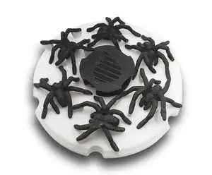 3D Spiders Animated Zoetrope (Animation only visible with handheld viewer, phone or tablet.  See description for more info on how to view)
