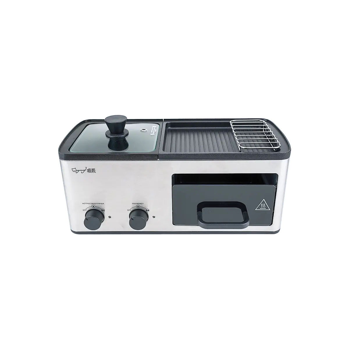 MOYOUNG Stainless Still All-In-1 Multi-functional Electric Multi Cooker HG03 120V Silver