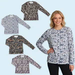 Adult women camouflage hunting season top
