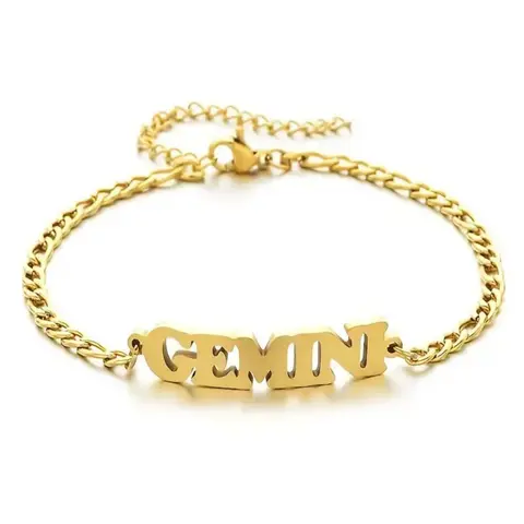 Fashionable Letter Design Bracelet, Letter Link Bracelet, Fashion Jewelry for Party, Daily Clothing Decor, Trendy All-match & Exquisite Jewelry for Birthday Gift, Fashion Bracelets, Stainless Steel Bracelet