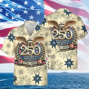 Freedom 250th Anniversary Hawaiian Shirt, USA 250 Years Independence Apparel