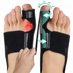 Instant Pain Relief: 2 Pack Adjustable Bunion Corrector Splint - Breathable Orthopedic Toe Straightener for Day & Night Use, Foot Corrector