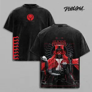 Arachne Marathon Graphic Streetwear T-shirt Hoodie Sweatshirt Tanktop Menswear Neon Sci-Fi Oversized Cotton Tee Gaming Apparel Heavyweight Street Fashion 2026