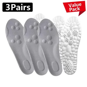 4D Cloud Cushion Shoe Insoles for Men & Women, Shock Absorbing Anti-Fatigue Inserts to Relieve Foot Pain, Soft Cloud Support Replacement Shoe Pads