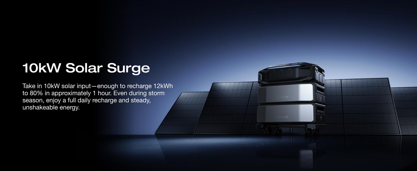 EcoFlow DELTA Pro Ultra X 12000Wh Whole-Home Power StationEF ECOFLOW 12288Wh Power Station: Delta Pro Ultra X (1x Inverter + 2 x Batteries), 12000W Solar Generator for Home Battery Backup, Expandable to 180kWh, Outdoor & Camping Battery Power Supply