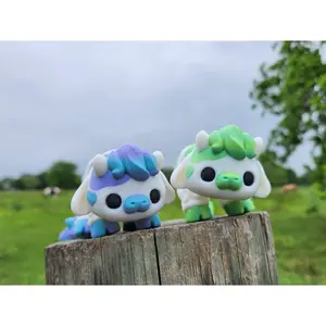 Articulated Cow Figurine: Poseable Farm Friend for Your Desk