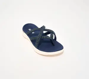 Skechers Bedazzled GO WALK Flex Thong Sandals