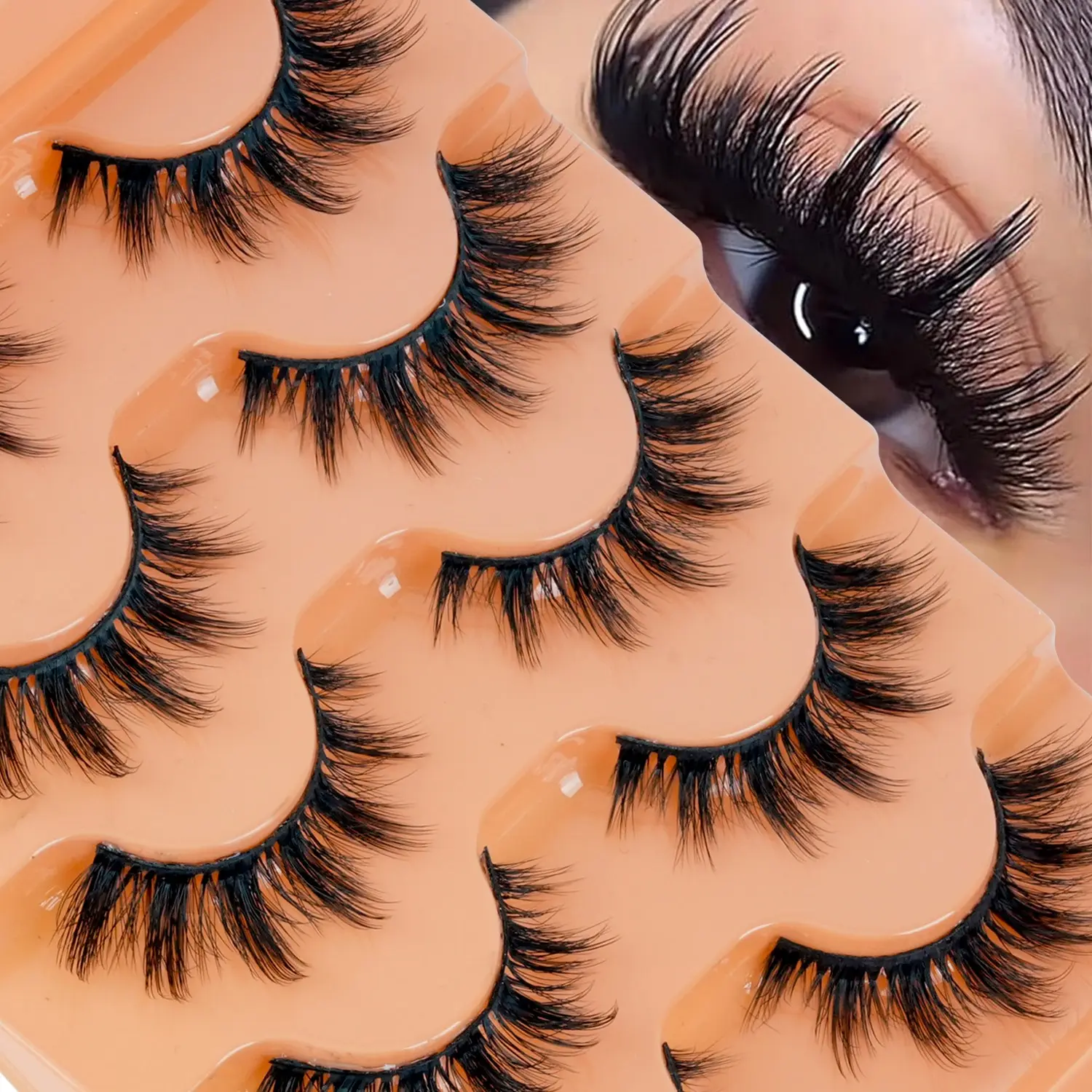 Super Plush Long Strip Lashes, Dramatic Volume Eyelash, Voluminous False Eyelashes, 6-14mm Mixed Length, D Curl, Soft, Reusable, Easy to Apply, Perfect for Daily Wear, Dates, Parties, Travel Gifts, Cosmetic, Cosmetic False Lashes