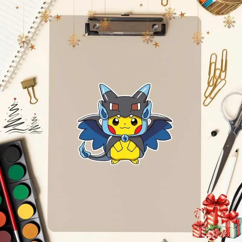 Pikachu Vinyl Sticker, Poke Car Decal Ghost Anime Vinyl Car Decal: Waterproof Ghost Family Sticker for Laptop