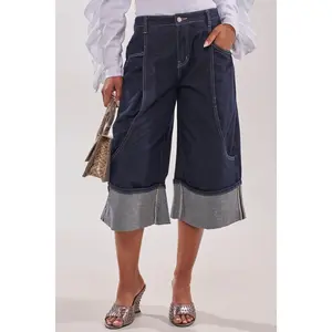 COME WITH ME DENIM BERMUDA SHORT