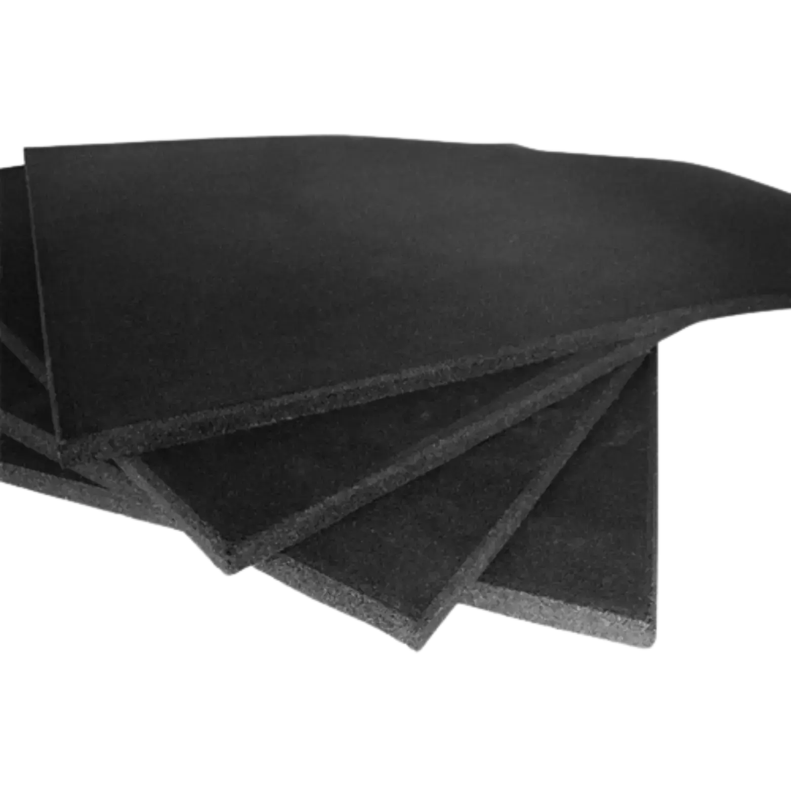 French Fitness Rubber Square Gym Flooring, Rubber Material Super-Heavy-Duty Impact-Absorbing Tiles (39.37"x39.37" Each, New) for Gym, Kids Rooms