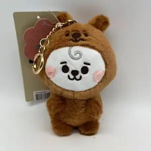 6-Piece Cartoon Plush Keychains Set, Adorable Keychains, Cute Animal & Character Designs, Soft Fabric Material, Perfect Gift for Kids & Adults, Stylish keychain