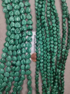 malachite heart AB grade 8mm 12mm