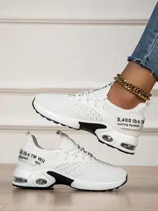 Summer Breathable Lightweight Sporty Casual Running Shoes, Casual Running Footwear, Textile Upper Round Toe Low Top Sneakers for All Seasons