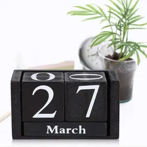 Simple Creative Wooden Flip Page Calendar, Home Desktop Study Desk Organizer, Office Organizer, Durable Wood Material Design, Calendar Planner, Perfect Gift Idea
