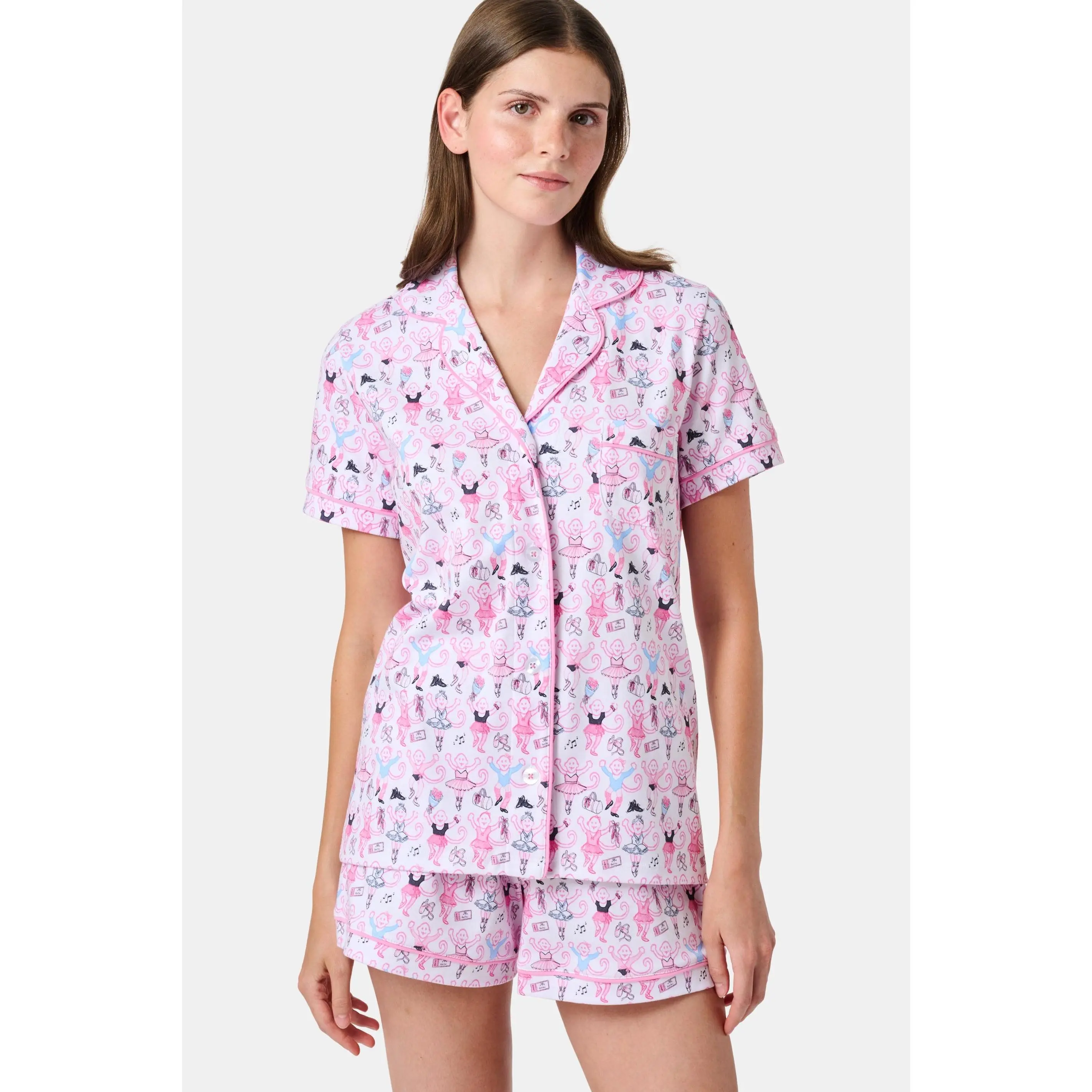 Monkey Pirouette Polo Pajamas