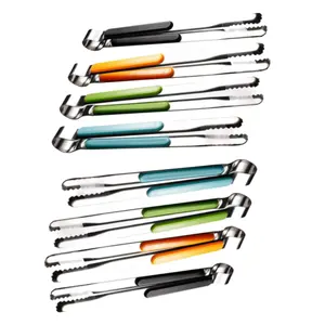 A Set of 8/4 Pcs Stainless Steel Kitchen Tongs,Serving Tongs for Cooking,10inch Metal Food with Non-Slip Comfort Grip,Non-Stick Cooking High Heat Resistant BBQ Grill Barbecue Grilling,Hand Tools Kits