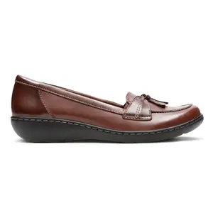 Clarks Collection Leather Slip On Loafer - Ashland Bubble