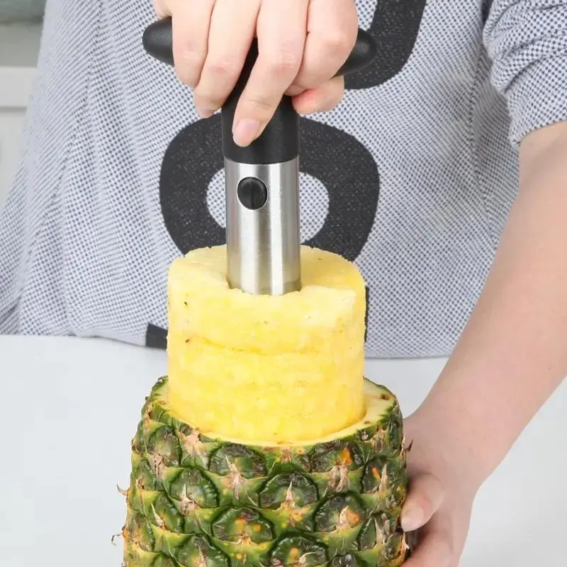 Convenient Pineapple Cutter, 1 Count Stainless Steel Pineapple Peeler, Fruit Utensils for Home Kitchen