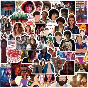 Movie Character Pattern Sticker (50pcs), Self Adhesive Decor Paper, Decor Sticker for Gift Greeting Card Water Bottle Laptop Phone Cellphone